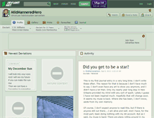 Tablet Screenshot of mildmanneredhero.deviantart.com