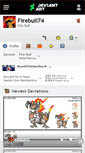Mobile Screenshot of firebull74.deviantart.com