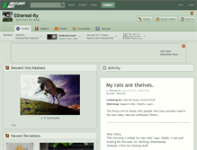Tablet Screenshot of ethereal-ity.deviantart.com