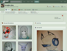 Tablet Screenshot of invader-zina.deviantart.com