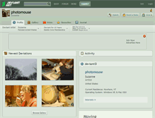 Tablet Screenshot of photomouse.deviantart.com