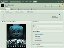 Tablet Screenshot of icewalkerman.deviantart.com