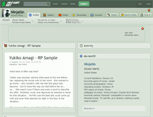Tablet Screenshot of ninjasin.deviantart.com