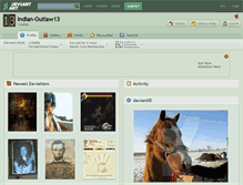 Tablet Screenshot of indian-outlaw13.deviantart.com