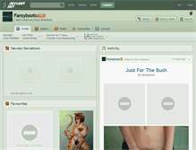 Tablet Screenshot of fansyboots.deviantart.com