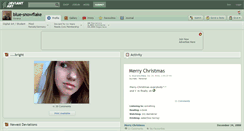 Desktop Screenshot of blue-snowflake.deviantart.com