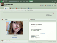 Tablet Screenshot of blue-snowflake.deviantart.com