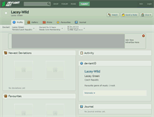 Tablet Screenshot of lacey-wild.deviantart.com