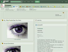 Tablet Screenshot of octosaur.deviantart.com