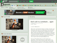 Tablet Screenshot of kalevra3d.deviantart.com