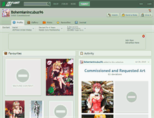Tablet Screenshot of bohemianincubus96.deviantart.com