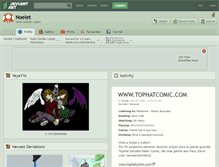 Tablet Screenshot of noelet.deviantart.com