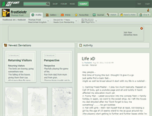 Tablet Screenshot of frostielotr.deviantart.com