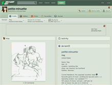 Tablet Screenshot of petite-minuette.deviantart.com