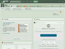 Tablet Screenshot of le2.deviantart.com