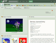 Tablet Screenshot of neko-cub.deviantart.com