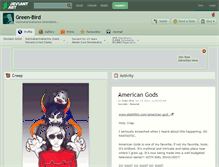 Tablet Screenshot of green-bird.deviantart.com