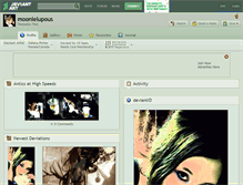 Tablet Screenshot of moonielupous.deviantart.com