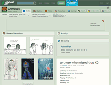 Tablet Screenshot of animedex.deviantart.com