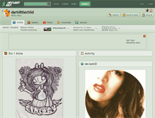 Tablet Screenshot of darklittlechild.deviantart.com