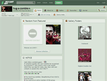 Tablet Screenshot of hug-a-zombie.deviantart.com