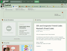 Tablet Screenshot of footpuff.deviantart.com