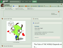 Tablet Screenshot of kurione.deviantart.com