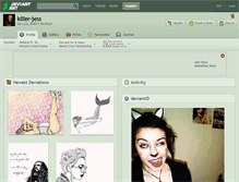 Tablet Screenshot of killer-jess.deviantart.com