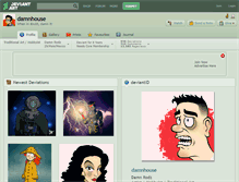 Tablet Screenshot of damnhouse.deviantart.com