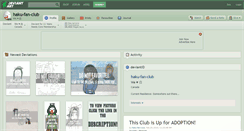 Desktop Screenshot of haku-fan-club.deviantart.com