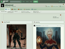 Tablet Screenshot of indiosamurai.deviantart.com