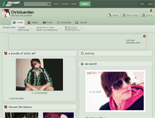 Tablet Screenshot of chrisguardian.deviantart.com