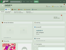 Tablet Screenshot of explode14.deviantart.com
