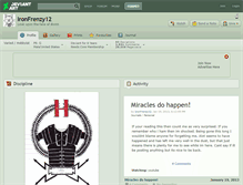 Tablet Screenshot of ironfrenzy12.deviantart.com