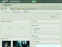 Tablet Screenshot of pacman-ca.deviantart.com