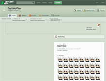 Tablet Screenshot of darkwolfluv.deviantart.com
