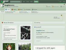 Tablet Screenshot of daughtercrow.deviantart.com