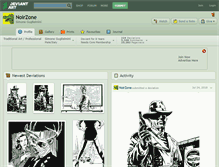 Tablet Screenshot of noirzone.deviantart.com