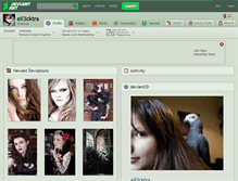 Tablet Screenshot of ell3cktra.deviantart.com