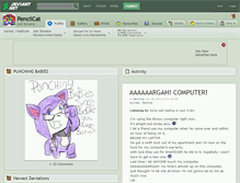 Tablet Screenshot of pencilcat.deviantart.com