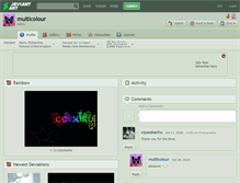 Tablet Screenshot of multicolour.deviantart.com