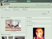 Tablet Screenshot of mad-rider.deviantart.com