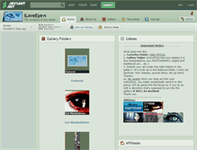 Tablet Screenshot of iloveeye.deviantart.com