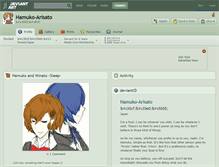 Tablet Screenshot of hamuko-arisato.deviantart.com