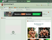 Tablet Screenshot of elementoskingu73.deviantart.com