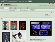 Tablet Screenshot of demona-pink.deviantart.com