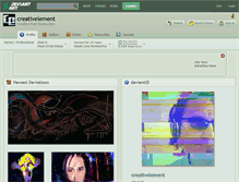 Tablet Screenshot of creativelement.deviantart.com