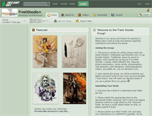 Tablet Screenshot of freshdoodle.deviantart.com