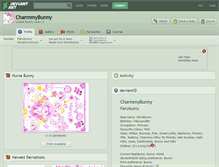 Tablet Screenshot of charmmybunny.deviantart.com