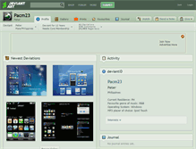Tablet Screenshot of pacm23.deviantart.com